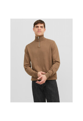 Jack&Jones Пуловер 12189339 Кафяв Regular Fit - Pepit.bg