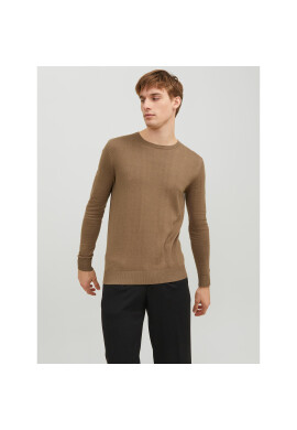 Jack&Jones Пуловер 12208364 Кафяв Regular Fit - Pepit.bg