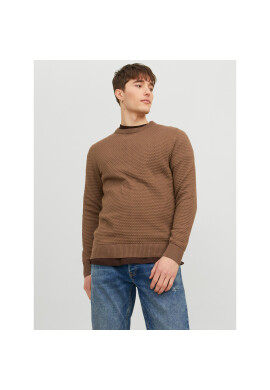 Jack&Jones Пуловер 12212816 Кафяв Regular Fit - Pepit.bg