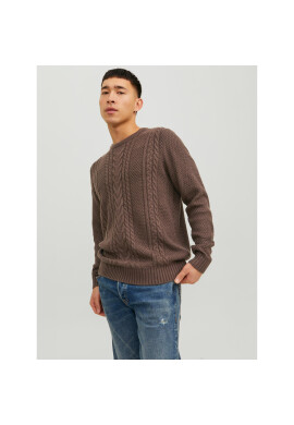 Jack&Jones Пуловер 12236314 Кафяв Regular Fit - Pepit.bg