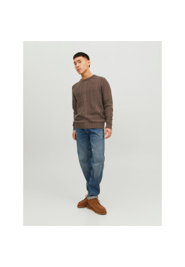 Jack&Jones Пуловер 12236314 Кафяв Regular Fit - Pepit.bg
