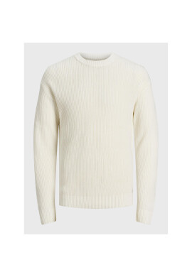 Jack&Jones Пуловер Brink 12194786 Бял Regular Fit - Pepit.bg
