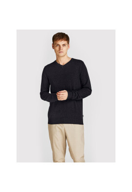 Jack&Jones Пуловер Emil 12208365 Черен Regular Fit - Pepit.bg