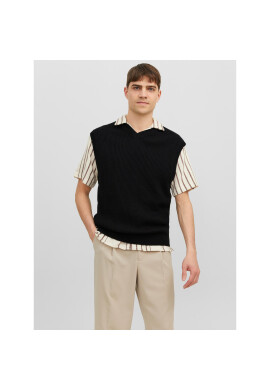 Jack&Jones Пуловер Rib 12241167 Черен Regular Fit - Pepit.bg