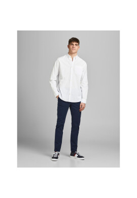 Jack&Jones Риза 12182486 Бял Slim Fit - Pepit.bg