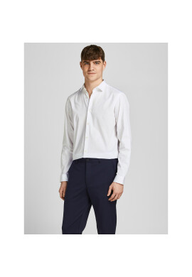 Jack&Jones Риза 12201905 Бял Slim Fit - Pepit.bg