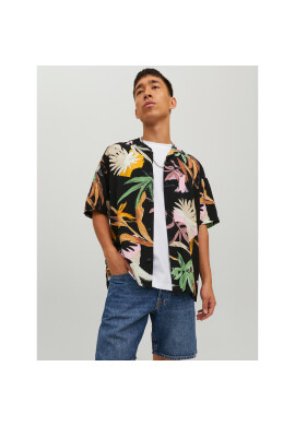 Jack&Jones Риза Noah 12227632 Черен Relaxed Fit - Pepit.bg
