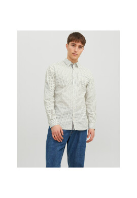 Jack&Jones Риза 12235969 Бял Slim Fit - Pepit.bg