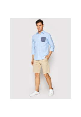 Jack&Jones Риза Colin Patch Ls Plain 12182762 Син Slim Fit - Pepit.bg