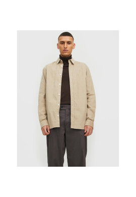 Jack&Jones Риза Plain 12212858 Бежов Slim Fit - Pepit.bg