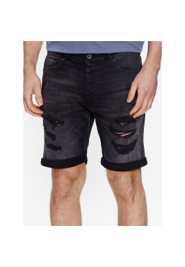 Jack&Jones Дънкови шорти Rick 12237918 Черен Regular Fit - Pepit.bg