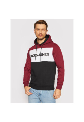 Jack&Jones Суитшърт Logo Blocking 12172344 Бордо Regular Fit - Pepit.bg