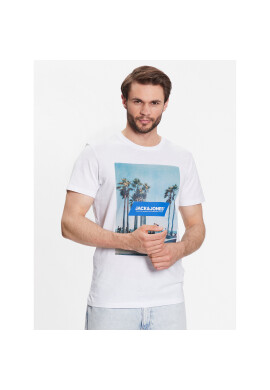 Jack&Jones Тишърт Gem 12221007 Бял Regular Fit - Pepit.bg