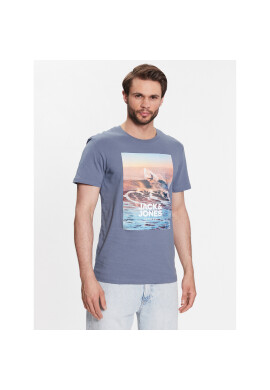 Jack&Jones Тишърт Gem 12221007 Син Regular Fit - Pepit.bg