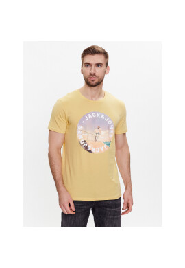 Jack&Jones Тишърт Gem 12221007 Жълт Regular Fit - Pepit.bg