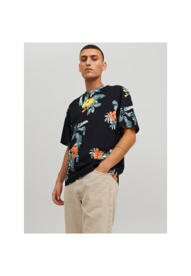 Jack&Jones Тишърт Flores 12227780 Черен Relaxed Fit - Pepit.bg