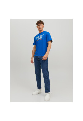 Jack&Jones Тишърт 12228542 Син Standard Fit - Pepit.bg