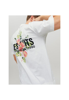 Jack&Jones Тишърт Flores 12228776 Бял Loose Fit - Pepit.bg