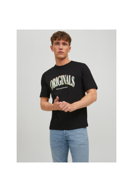 Jack&Jones Тишърт Euphori 12232256 Черен Standard Fit - Pepit.bg