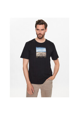 Jack&Jones Тишърт Booster 12232997 Черен Standard Fit - Pepit.bg