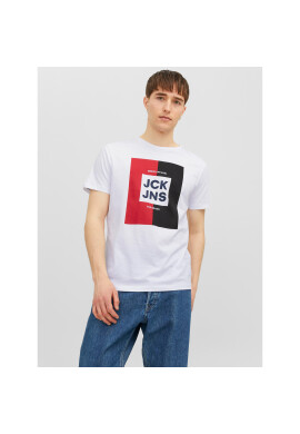 Jack&Jones Тишърт 12235179 Бял Regular Fit - Pepit.bg