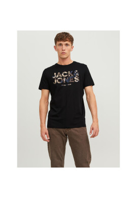 Jack&Jones Тишърт 12235189 Черен Regular Fit - Pepit.bg