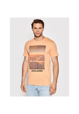 Jack&Jones Тишърт Billboard 12200416 Оранжев Regular Fit - Pepit.bg