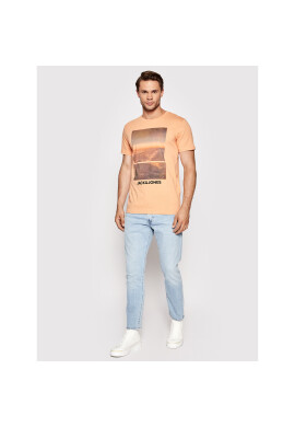 Jack&Jones Тишърт Billboard 12200416 Оранжев Regular Fit - Pepit.bg