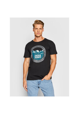 Jack&Jones Тишърт Bilo 12192890 Черен Regular Fit - Pepit.bg