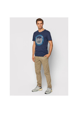 Jack&Jones Тишърт Bilo 12192890 Тъмносин Regular Fit - Pepit.bg
