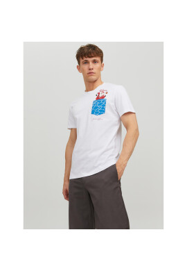 Jack&Jones Тишърт Christmas 12221436 Бял Regular Fit - Pepit.bg