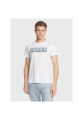 Jack&Jones Тишърт Corp Logo 12151955 Бял Regular Fit - Pepit.bg