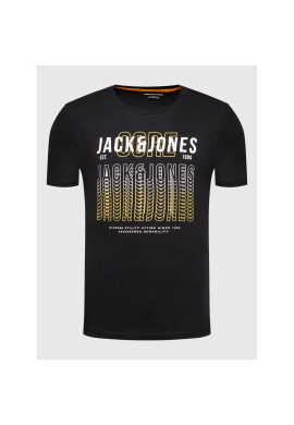 Jack&Jones Тишърт Cyber 12200225 Черен Regular Fit - Pepit.bg