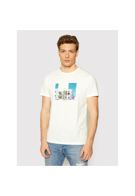 Jack&Jones Тишърт Halfo 12185744 Бял Regular Fit - Pepit.bg