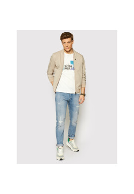 Jack&Jones Тишърт Halfo 12185744 Бял Regular Fit - Pepit.bg