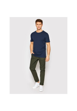 Jack&Jones Тишърт Linen Basic 12199713 Тъмносин Regular Fit - Pepit.bg