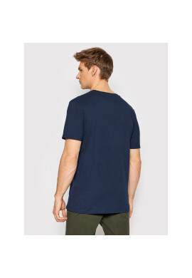 Jack&Jones Тишърт Linen Basic 12199713 Тъмносин Regular Fit - Pepit.bg