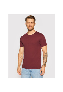 Jack&Jones Тишърт Organic Basic 12156101 Бордо Slim Fit - Pepit.bg