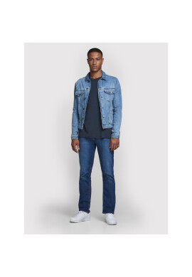 Jack&Jones Тишърт Orrganic Basic 12156101 Тъмносин Slim Fit - Pepit.bg