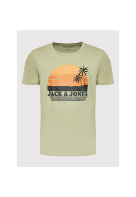 Jack&Jones Тишърт Palm 12200243 Зелен Regular Fit - Pepit.bg