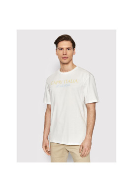 Jack&Jones Тишърт Positano 12209840 Бял Regular Fit - Pepit.bg