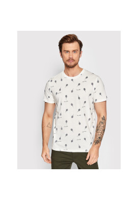 Jack&Jones Тишърт Positano 12209843 Бял Regular Fit - Pepit.bg