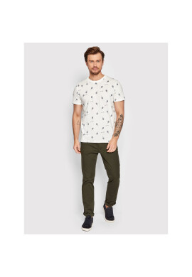 Jack&Jones Тишърт Positano 12209843 Бял Regular Fit - Pepit.bg