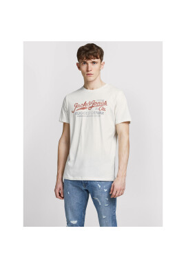 Jack&Jones PREMIUM Тишърт Prblustar 12191688 Бял Regular Fit - Pepit.bg