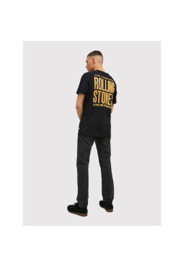 Jack&Jones PREMIUM Тишърт Rolls 12211095 Черен Regular Fit - Pepit.bg