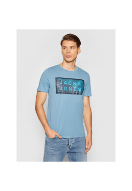 Jack&Jones Тишърт Shawn 12185035 Син Slim Fit - Pepit.bg