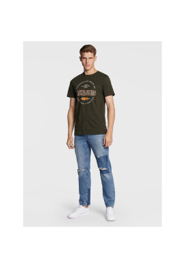 Jack&Jones Тишърт Stamp 12211446 Зелен Regular Fit - Pepit.bg