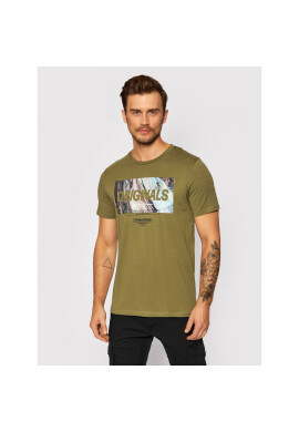 Jack&Jones Тишърт Swirl 12193665 Зелен Regular Fit - Pepit.bg