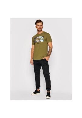 Jack&Jones Тишърт Swirl 12193665 Зелен Regular Fit - Pepit.bg