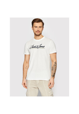 Jack&Jones Тишърт Tons 12205107 Бял Regular Fit - Pepit.bg